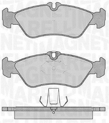 MAGNETI MARELLI Bremžu uzliku kompl., Disku bremzes 363916060505